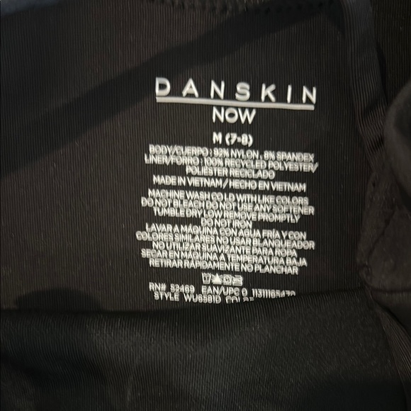 Danskin Now Black Bodysuit with Criss-Cross Back - Picture 2 of 6